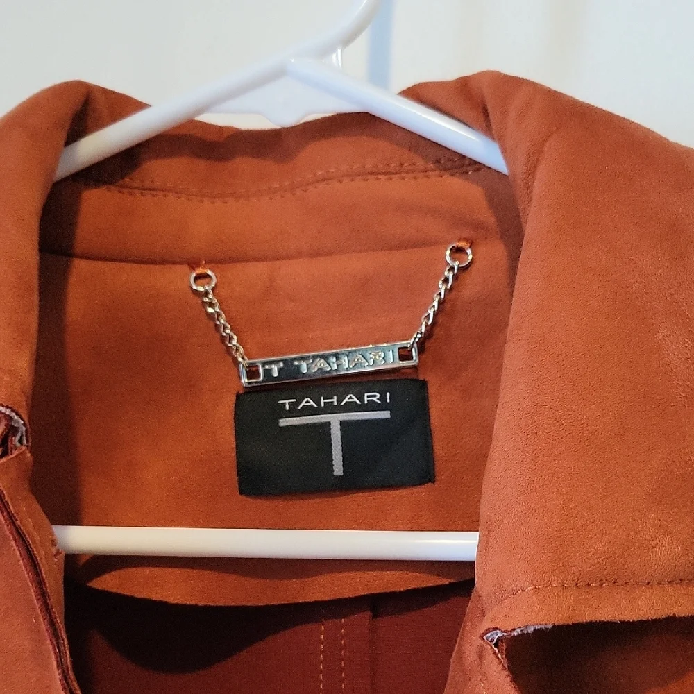 Tahari Women's Rust Trench Coat - Picture 4 of 10